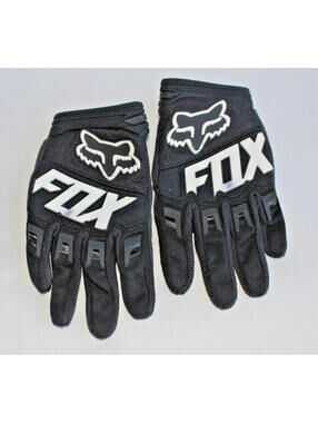 Fox Racing Dirtpaw Youth Medium Motocross Gloves Black White MX BMX Style 17297
